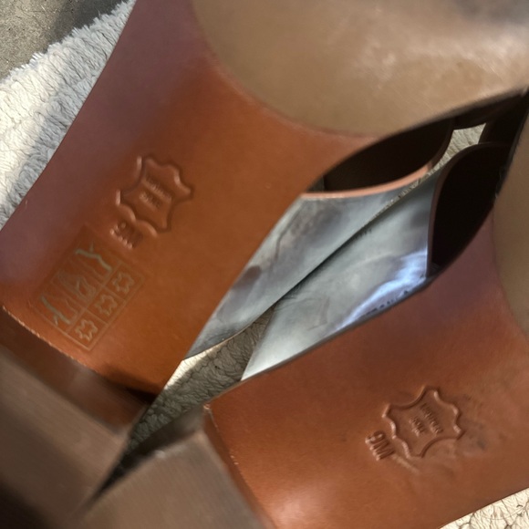 Tory Burch Metallic Slide Sandals - Picture 3 of 4